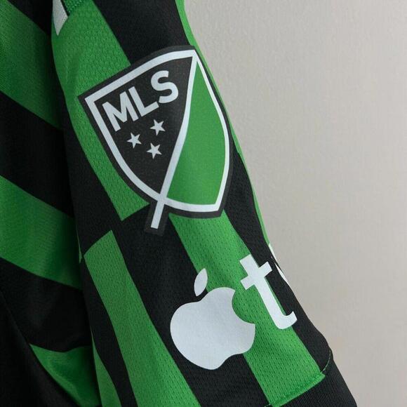 2023/24 Adidas Aeroready Austin FC MLS Soccer Jersey Mens XL  Yeti Green & Black - Picture 7 of 9